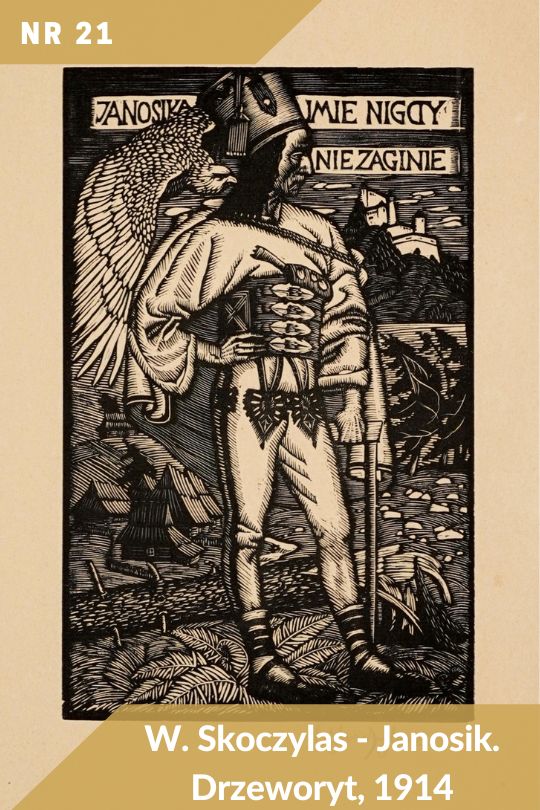 Antykwariat Rara Avis - 517. oferta graficzna, poz. 21: Władysław Skoczylas - Janosika imię nigdy nie zaginie