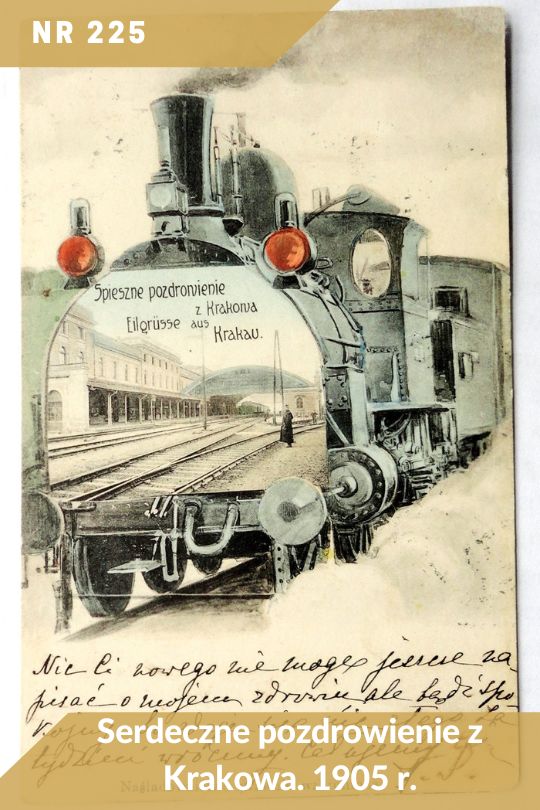 Antykwariat Rara Avis - 539. oferta antykwaryczna: Pocztówki - poz. 225: Serdeczne pozdrowienie z Krakowa. 1905 r.