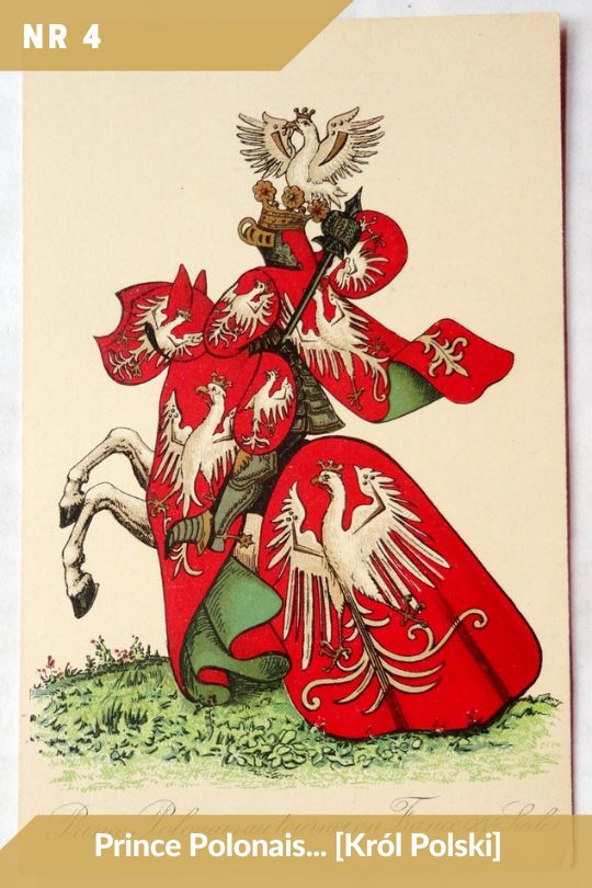 Antykwariat Rara Avis - 539. oferta antykwaryczna: Pocztówki - poz. 4: Prince Polonais [Król Polski]