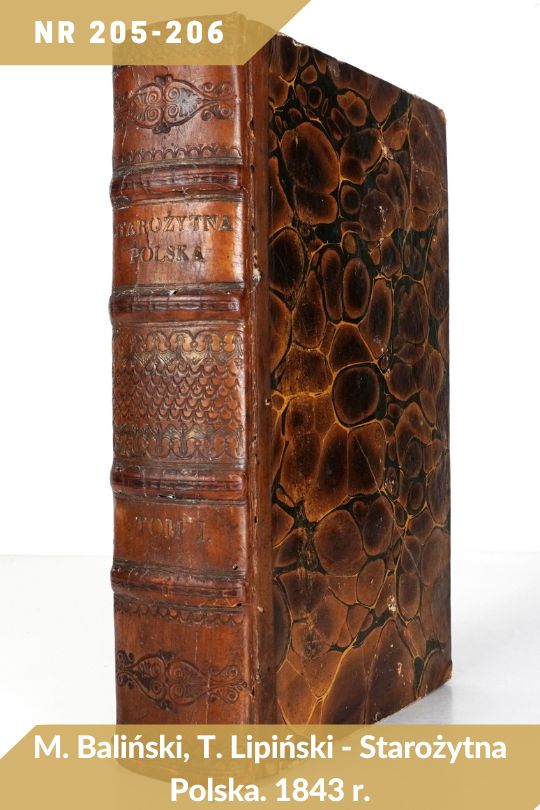 Antykwariat Rara Avis - 542. oferta antykwaryczna, poz. 205-206: M. Baliński, T. Lipiński - Starożytna Polska