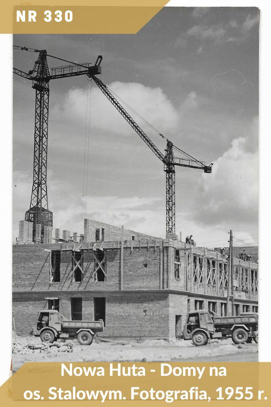 Antykwariat Rara Avis - 542. oferta antykwaryczna, poz. 330: Nowa Huta, Domy na os. Stalowym - fotografia, 1955 r.