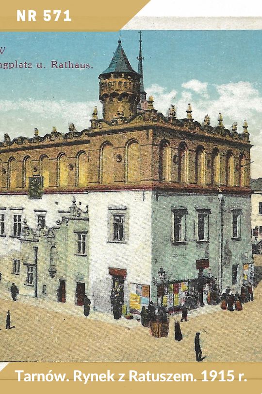 Antykwariat Rara Avis - 543. oferta antykwaryczna, poz. 571 - Tarnów. Rynek z Ratuszem