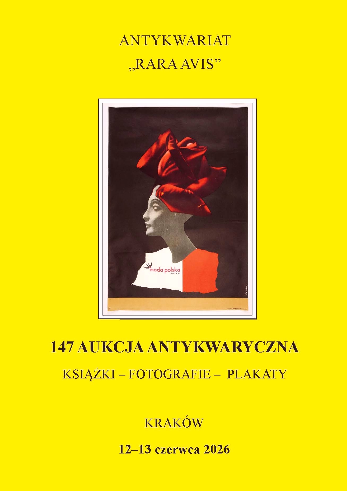 Antykwariat Rara Avis - 147. aukcja antykwaryczna: 12-13 czerwca 2026 r.