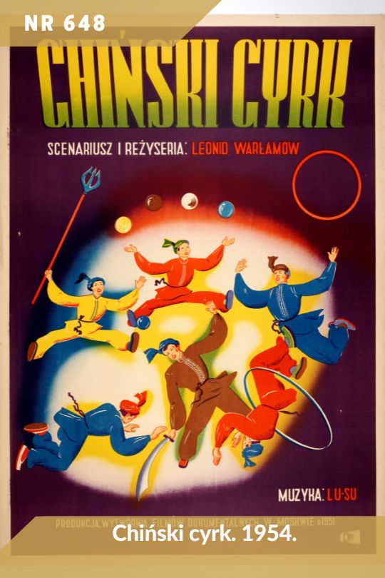 Antykwariat Rara Avis - 148. aukcja antykwaryczna, poz. 648 - Chiński cyrk - plakat, 1954.